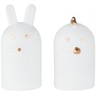 Räder Ostern Porzellanfiguren Hase und Huhn D 2,5cm H 5c
