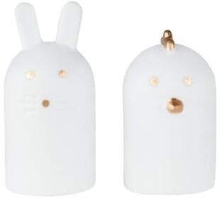 Räder Ostern Porzellanfiguren Hase und Huhn D 2,5cm H 5c