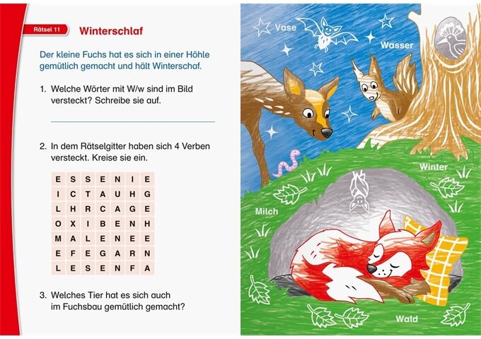 Ravensburger Leserabe Rätselspaß Zauber-Malrätsel Im