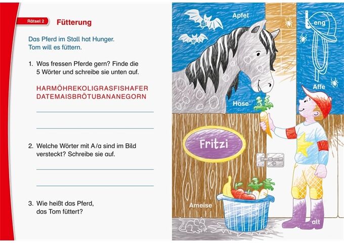 Ravensburger Leserabe Rätselspaß Zauber-Malrätsel Pf