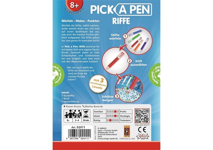 Amigo Würfelspiel Pick a Pen Riffe