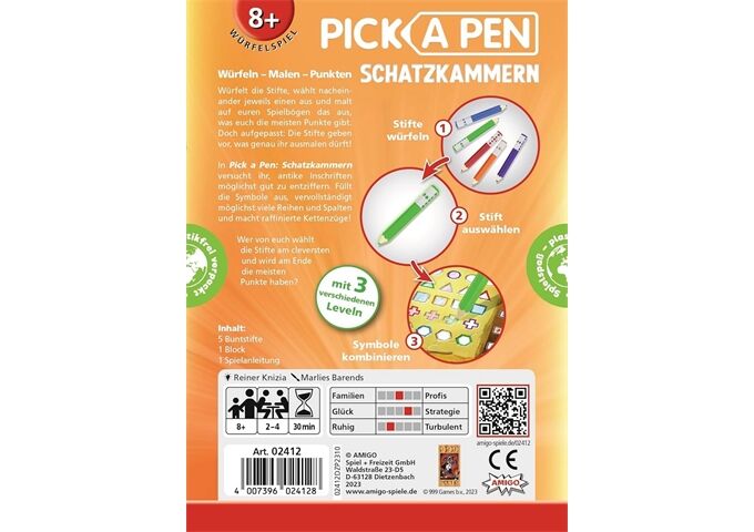 Amigo Würfelspiel Pick a Pen Schatzkammern