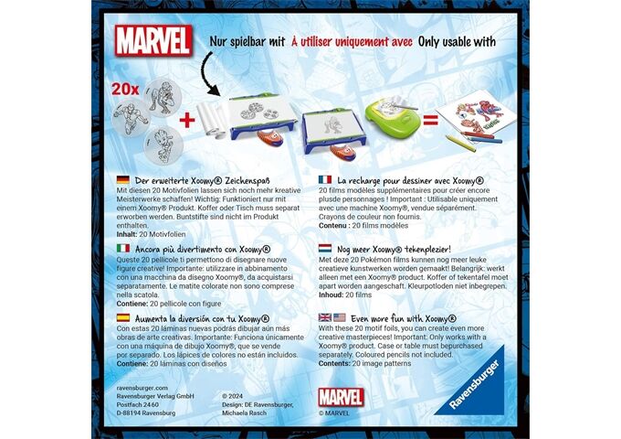 Ravensburger Xoomy Refill Marvel,Disn. D/F/I/NL/E/EN