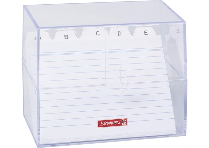 BRUNNEN Karteibox A6 gefüllt transpare