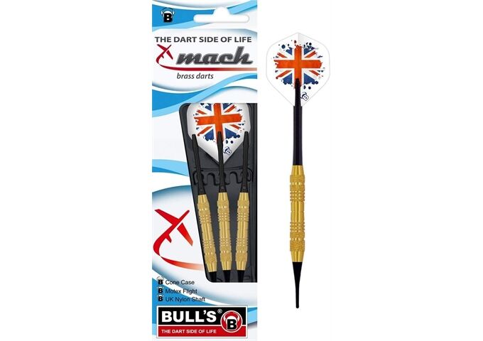 Bull's 3 Softpfeile Mach Brass 16 g