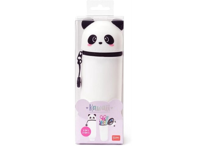 Legami KAWAII 2-IN-1 SOFT SILICONE PENCIL CASE - PANDA