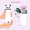 Legami KAWAII 2-IN-1 SOFT SILICONE PENCIL CASE - PANDA