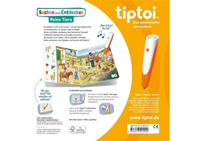 Ravensburger tiptoi® Suchen und Entdecken MeineTier