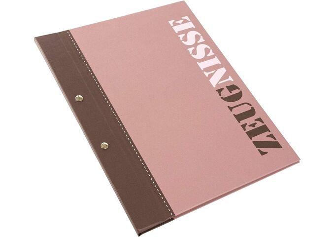 Goldbuch Zeugnismappe A4 2-colored aubergine