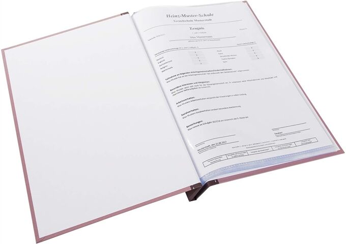 Goldbuch Zeugnismappe A4 2-colored aubergine