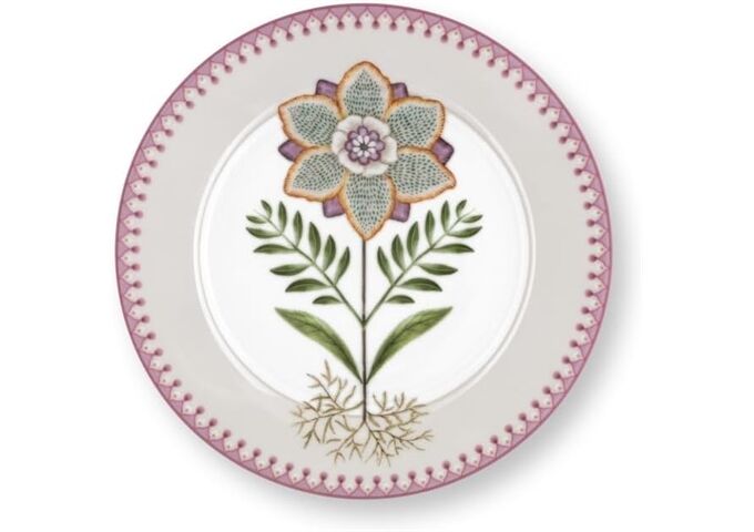 Pip Studio Plate Lily&Lotus Off White 21cm