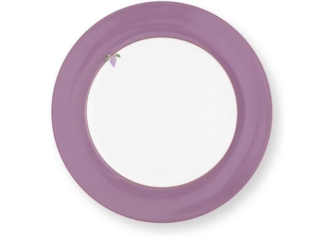 Pip Studio Plate Lily&Lotus Uni Lilac 23cm