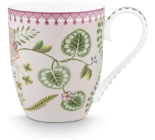 Pip Studio Mug XL Lily&Lotus Off White 450ml