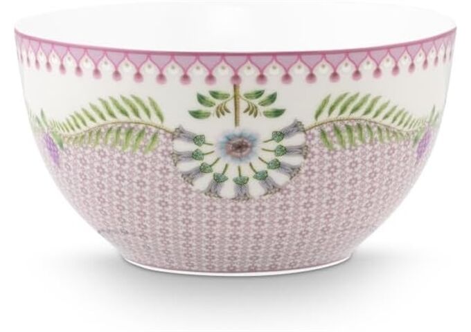 Pip Studio Bowl Lily&Lotuy Tiles Lilac 15cm