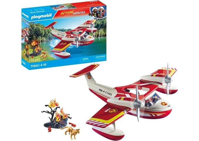 Playmobil Feuerwehrflugzeug mit Löschfunktion