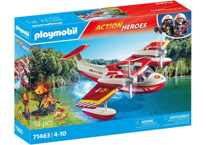 Playmobil Feuerwehrflugzeug mit Löschfunktion