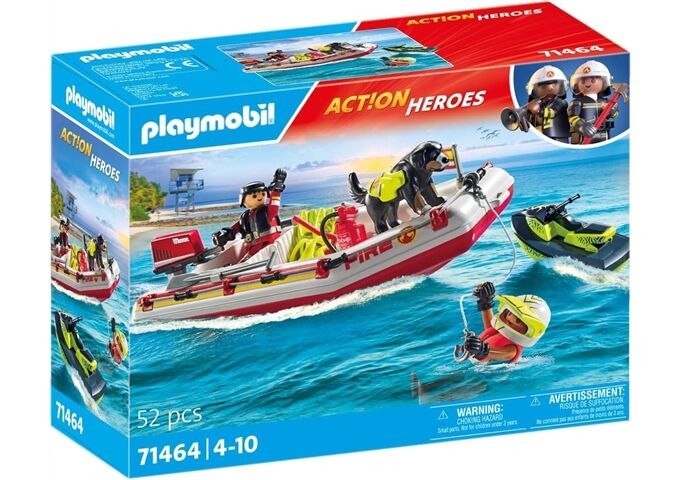 Playmobil Feuerwehrboot mit Aqua Scooter