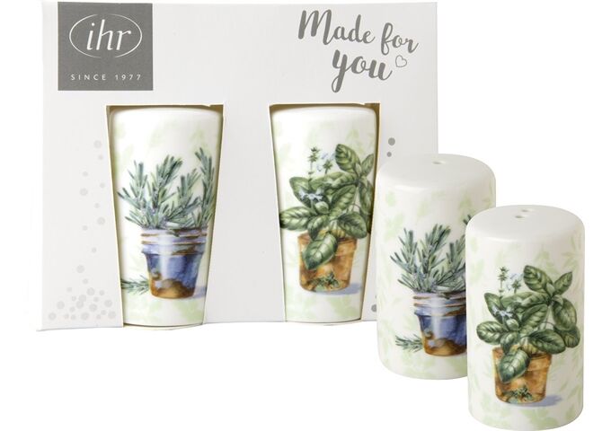 ihr Ideal Home Range AROMATIC HERBS light green Salz- und Pfefferstreue