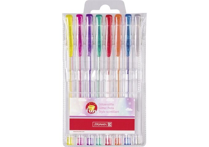 BRUNNEN Glitzerstift 8er Set