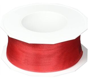 C.E. PATTBERG Organzaband Draht 40mm-25m rot