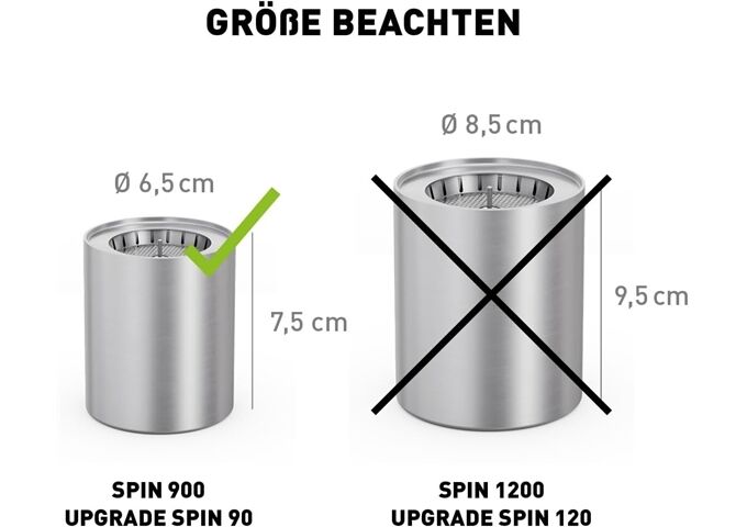 Höfats SPIN 900 Bio-Burner mit Eco-Ring & Löschdeckel
