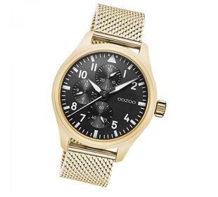 Oozoo OOZOO Timepieces gold/black(g) Meshband Herren