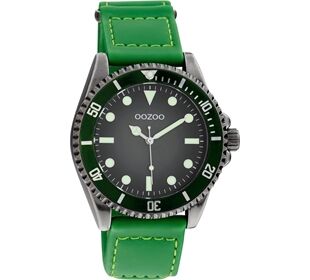 Oozoo OOZOO Timepieces Herren grün/grau Klettband