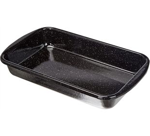 RIESS Vierkantpfanne Profi 32x19x5,5cm schwarz ema