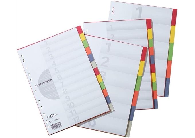 PAGNA Farbregister 10tlg. Deckblatt weiß