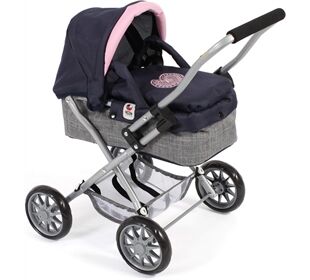 CHIC 2000 Puppenwagen Smarty Melange Navy-Gra