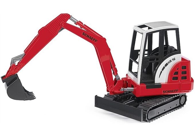Bruder 02432-Schaeff HR16 Minibagger, ab 3 Jahren,