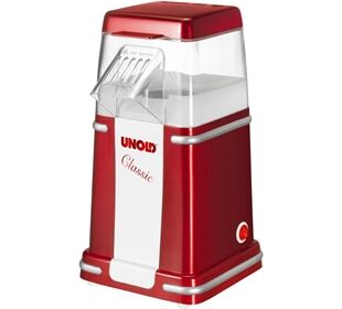 UNOLD Popkornmaker 48525 900 Watt rot-metallic/sil