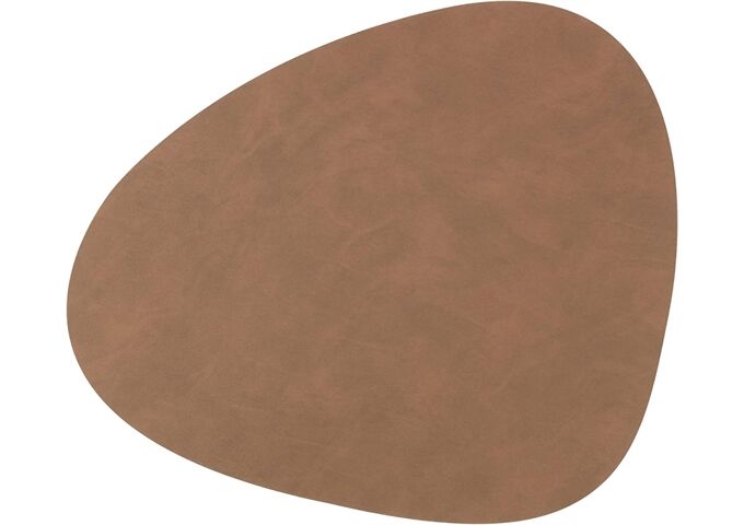 LINDDNA Table Mat Curve L Nupo Brown