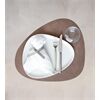 LINDDNA Table Mat Curve L Nupo Brown