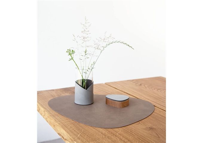 LINDDNA Table Mat Curve L Nupo Brown