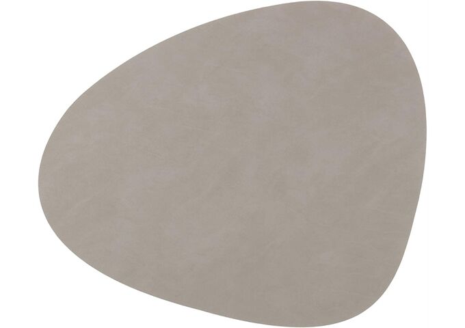 LINDDNA Table Mat Curve L Nupo Light Grey
