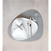 LINDDNA Table Mat Curve L Nupo Light Grey