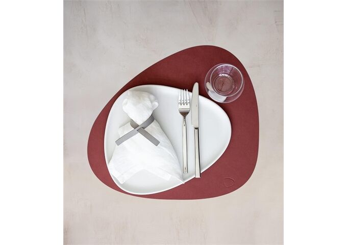 LINDDNA Table Mat Curve L Nupo Red