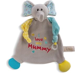 Nici Schmusetuch 25x25cm Elefant