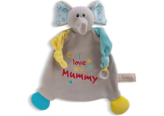 Nici Schmusetuch 25x25cm Elefant