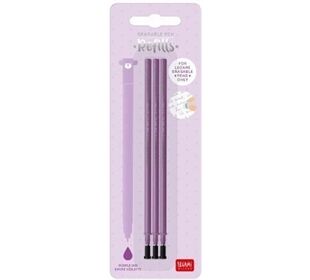 Legami REFILL ERASABLE PEN - PURPLE - PACK 3 PCS