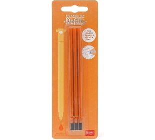 Legami REFILL ERASABLE PEN - ORANGE - PACK 3 PCS