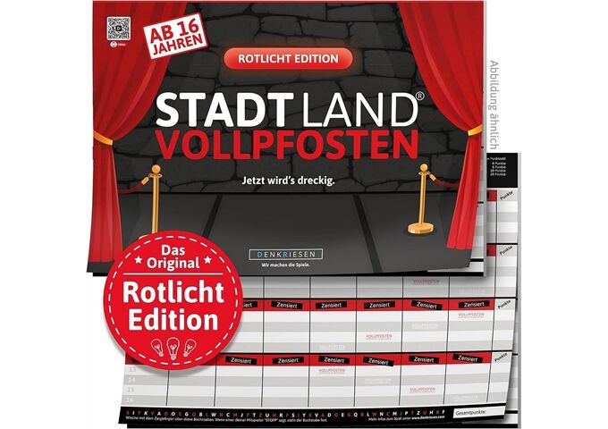 Denkriesen STADT LAND VOLLPFOSTEN - ROTLICHT EDITION (DinA4-F