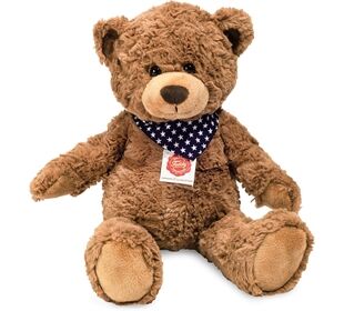 Teddy-Hermann Teddy braun mit Tuch, ca. 38cm