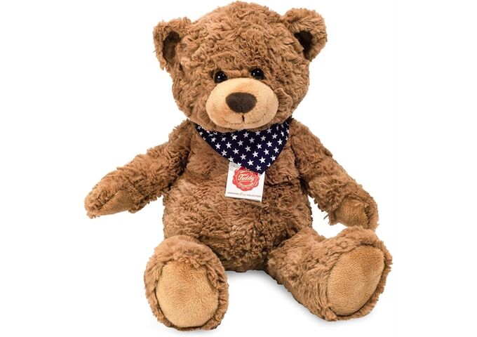 Teddy-Hermann Teddy braun mit Tuch, ca. 38cm
