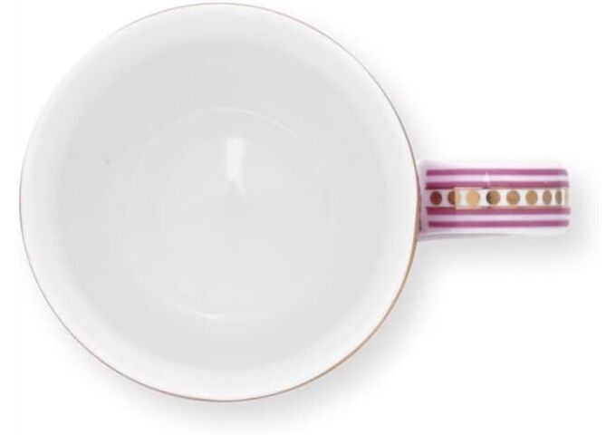 Pip Studio Mug XL Flower Festival Dark Pink 450ml