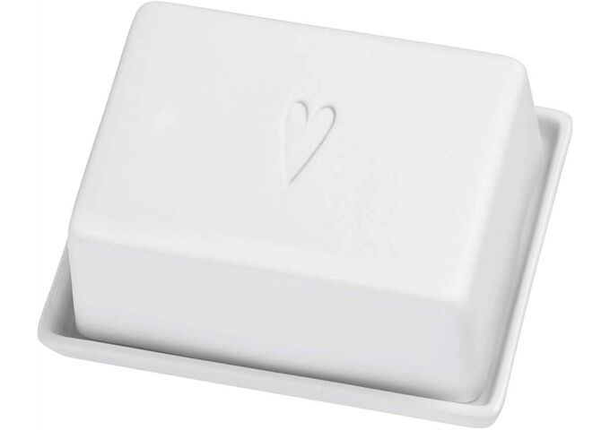 Räder PET Butterdose Herz 14,5x5,5x11,5cm