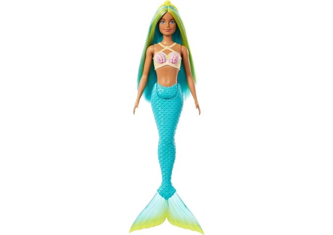 Barbie BRB Meerjungfrau-Puppe m. blauen Sc