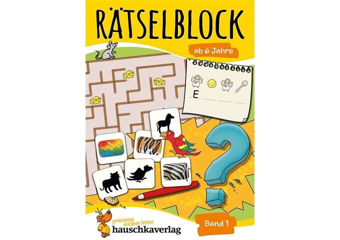Hauschka Verlag Rätselblock ab 6 Jahre, Band 1, A5-Block