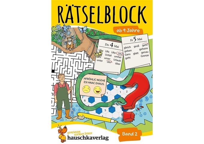 Hauschka Verlag Rätselblock ab 9 Jahre, Band 2, A5-Block